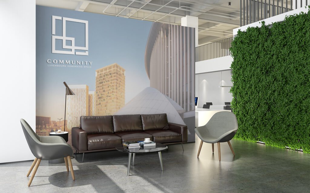 impression murale logo Luxembourg